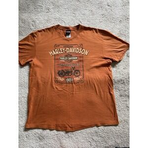 Harley‎ Davidson 2009 T-Shirt Lynchburg Tennessee Orange XL??